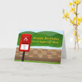特別な少年へお誕生日おめでとう カード (黄色い花)