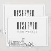 特別な席予約 | ボルチモアの結婚式 招待状 (正面/裏面)