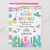 特別な平均じゃないメキシコンフィエスタベイビーシャワー 招待状 (正面/裏面)