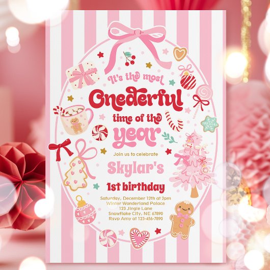 特別な年の時期 クリスマス リボン 誕生日 招待状