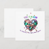 特別な彼女への宝石ハートのギフト (正面/裏面)