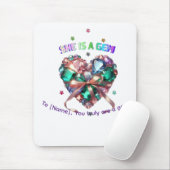 特別な彼女への宝石ハートのギフト マウスパッド (マウス)