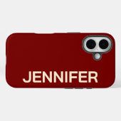 特別な彼女またはお母さんへのプレゼント - 個別の赤い携帯ケース Case-Mate iPhoneケース (裏面 (横))