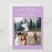 特別な思い出の結婚式フォト フジ サンキューカード (正面)