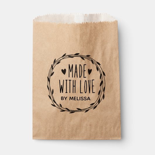 特別な想いを込めたクラフト フェイバーバッグ (正面)
