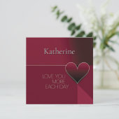 特別な愛が毎日増すハートデザイン カード (スタンド正面)