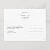 特別な愛 現代風 幸せな新年の写真ポストカード シーズンポストカード (裏面)