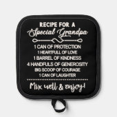 特別な感動的おじいちゃんのためのレシピ 鍋敷き (正面)