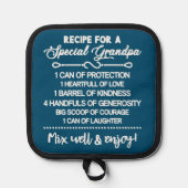特別な感動的おじいちゃんのためのレシピ 鍋敷き (正面)