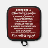 特別な感動的おじいちゃんのためのレシピ 鍋敷き (正面)
