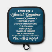 特別な感動的おばあちゃんのレシピ 鍋敷き (正面)