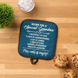 特別な感動的おばあちゃんのレシピ 鍋敷き