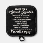 特別な感動的おばあちゃんのレシピ 鍋敷き (正面)