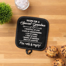 特別な感動的おばあちゃんのレシピ 鍋敷き