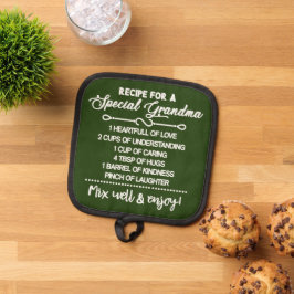 特別な感動的おばあちゃんのレシピ 鍋敷き