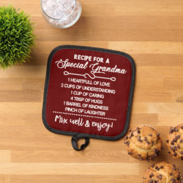 特別な感動的おばあちゃんのレシピ 鍋敷き