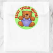 特別な感謝していヘルパーボランティアに可愛い ラウンドシール (バッグ)