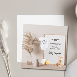 特別な感謝の気持ちを込めた妊娠のお知らせ 招待状