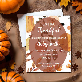 特別な感謝祭のベイビーシャワー招待状 招待状