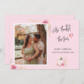 特別な感謝 |秋ベビー 案内状 (正面/裏面)