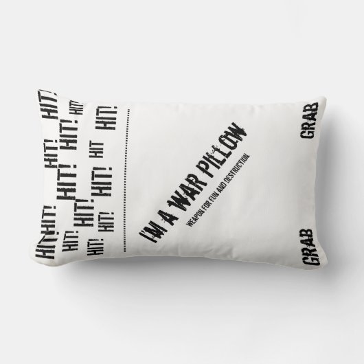 特別な戦いの枕(戦争の枕) ランバークッション (正面)