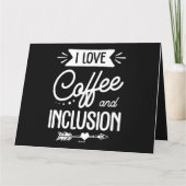 特別な教育先生私はコーヒーとインクラスが大好き カード (裏面)