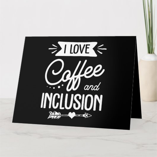 特別な教育先生私はコーヒーとインクラスが大好き カード (正面)