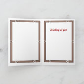 特別な日にお届け、山の羊 カード (内部)