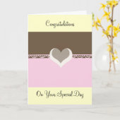 特別な日に カード (黄色い花)