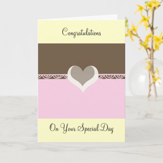 特別な日に カード (黄色い花)