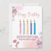 特別な日のあなたに乾杯 招待状 (正面)