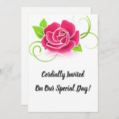 特別な日のお知らせ 招待状 (正面/裏面)