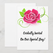 特別な日のお誘い 招待状 (正面/裏面)