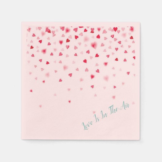 特別な日のために恋愛が満ちたナプキン スタンダードカクテルナプキン (正面)