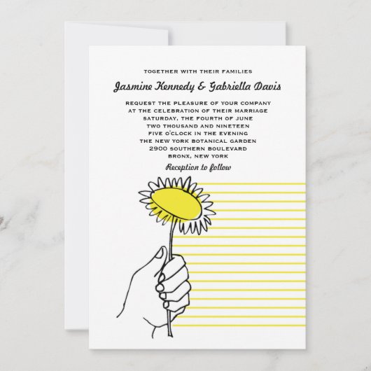 特別な日のゲイの結婚式招待状 招待状 (正面)