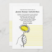 特別な日のゲイの結婚式招待状 招待状 (正面/裏面)