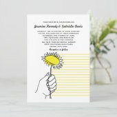 特別な日のゲイウェディング招待状 招待状 (スタンド正面)