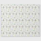 特別な日のパーソナライズされた画結婚像 ラッピングペーパー (フラット)