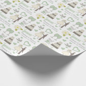 特別な日のパーソナライズされた画結婚像 ラッピングペーパー (角)