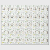 特別な日のパーソナライズされた画結婚像 ラッピングペーパー (フラット)