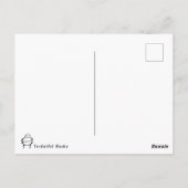 特別な日のユーモアあふれる誕生日ウィッシュカートゥーン ポストカード (裏面)