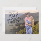 特別な日の写真エレガント結婚式招待状 招待状 (正面)