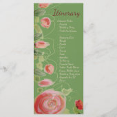 特別な日の日程またはメニュー プログラム (裏面)