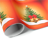 "特別な日の瞬間：クリスマスツリーTシャツのデザイン ラッピングペーパー (ロールコーナー)