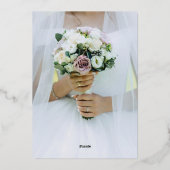 特別な日へのご招待です 箔招待状 (裏面)