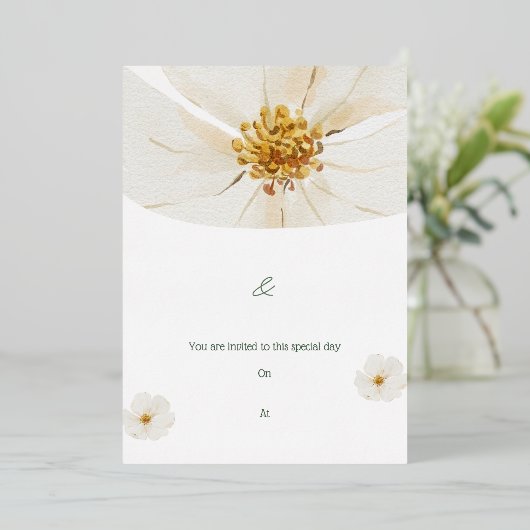 特別な日へのご招待 箔招待状 (立ち正面)