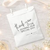 特別な日をお過ごしいただき、ありがとうござ結婚います フェイバーバッグ (クリップ留めされた状態)