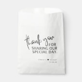 特別な日をお過ごしいただき、ありがとうござ結婚います フェイバーバッグ (正面)