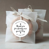 特別な日を共に祝ってくれてありがとう エレガントな名言 ラウンドシール
