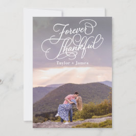 特別な日フラットサンキューノートカード 招待状